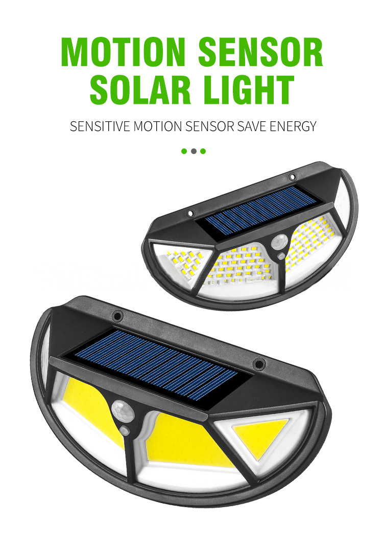 LED Solar Light Outdoor Solar Lamp with Motion Sensor Light Sunlight Street Lamp LED Spotlight for Garden Decoration