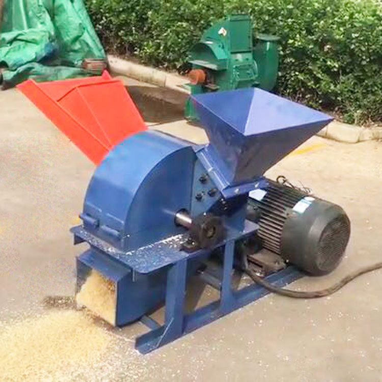 Highly Efficient Wood Chip Hammer Mill 800kg/H Wood Waste Crusher
