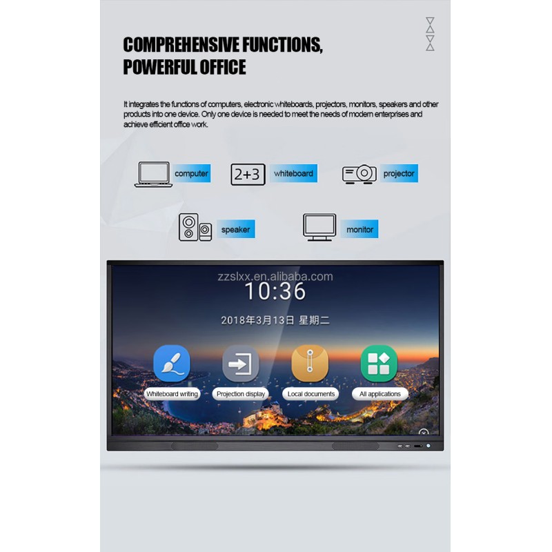 LED Teaching Screen Education Android Windows System Smart Board Class Interactive All in One Machine