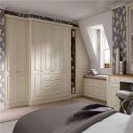 Eco Friendly Customized Wardrobe Wooden Modern Bedroom Cabinet With Glass