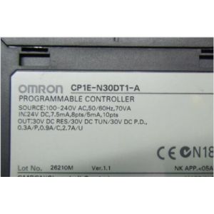 CPU Omron PLC Module Progarmmable Controller CP1E-N30S1DR-A