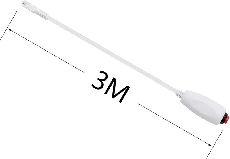 Custom RJ11 6Pin 4Core Single Button Hand Grip Nurse Call Cable with Clip for Nurse Station Nurse Call Station
