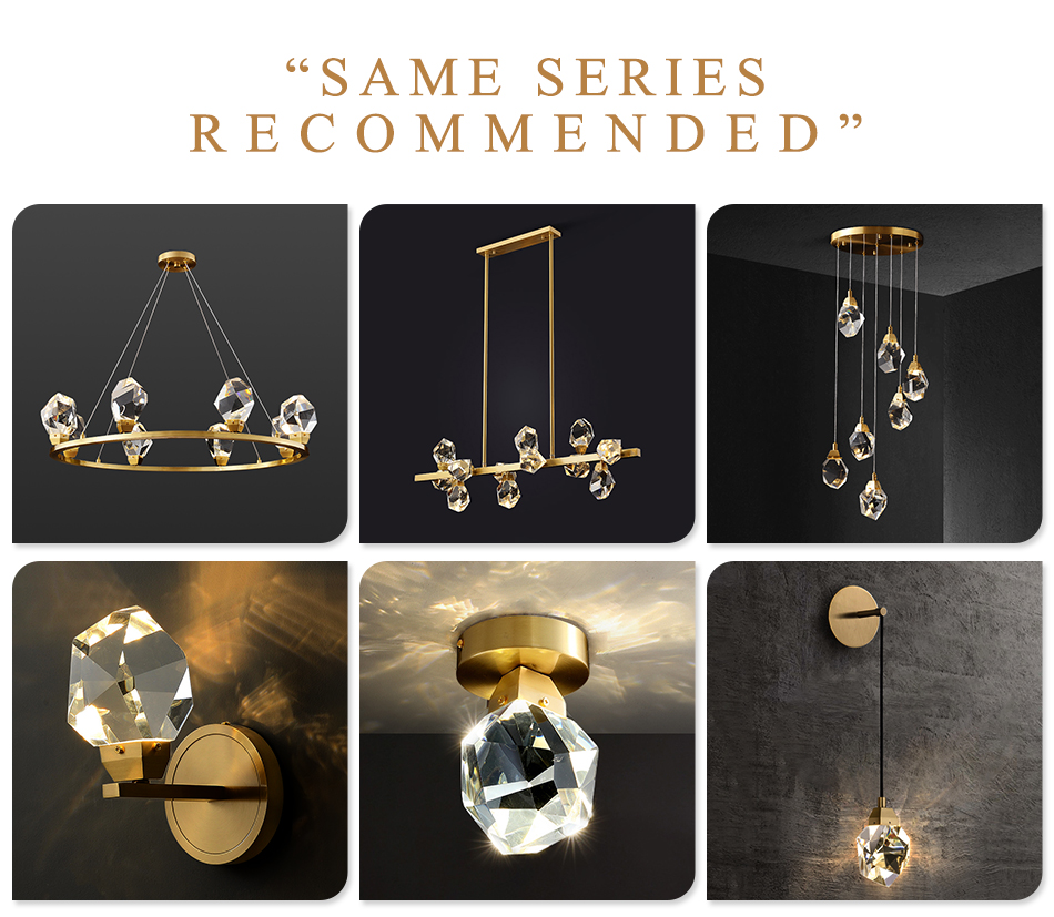 Modern diamond crystal pendant lights living dining room bedroom kitchen indoor lighting(WH-NC-44)