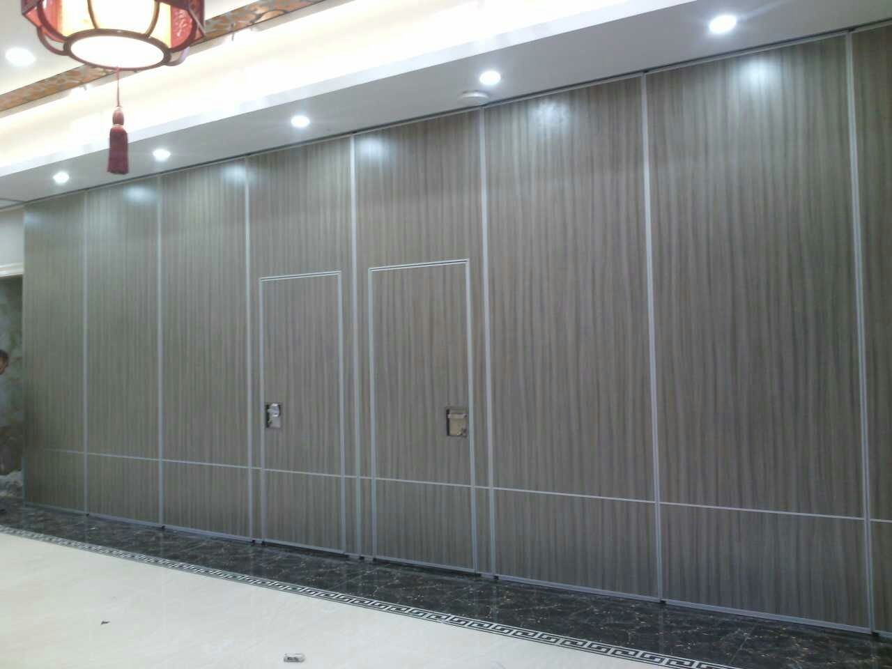 Removable Wooden Folding Acoustic Partition Walls Sliding Operable Partitions For Conference Hall
