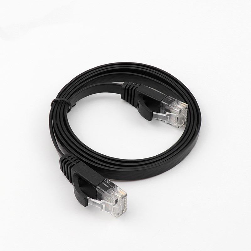 Flat Cat 6 Ethernet Patch Cable , Internet Network Cable Patch Cord