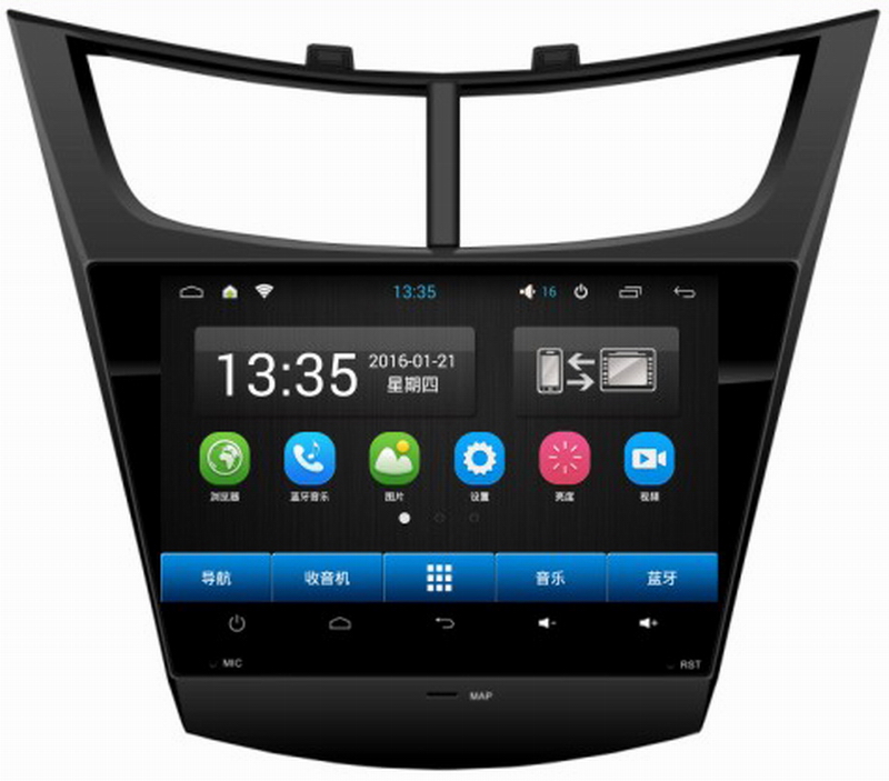 Ouchuangbo car radio touch screen gps nav android 6.0 for Chevrolet Sail 2015 with gps navi AUX USB 32 GB