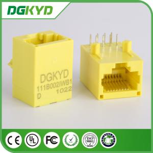 China Yellow Color 100 Base - TX Unshielded Rj45 Modular Jack DGKYD111B002IWB1D on sale