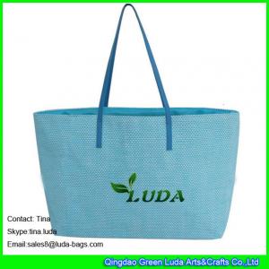 China LUDA handbags for women overnight bag paper straw lady beach tote bags on sale