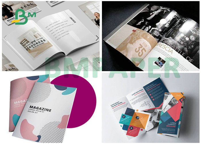Marketing Martial Gloss Coated Art Paper C2S Cover 12pt 14pt 25x38''