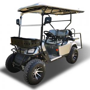 China Customized Black Community UTV Golf Cart Trolley 4 Person With Off Road Tire on sale