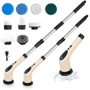 Quality 9 In 1 Electric Spin Scrubber With Adjustable Handle for sale