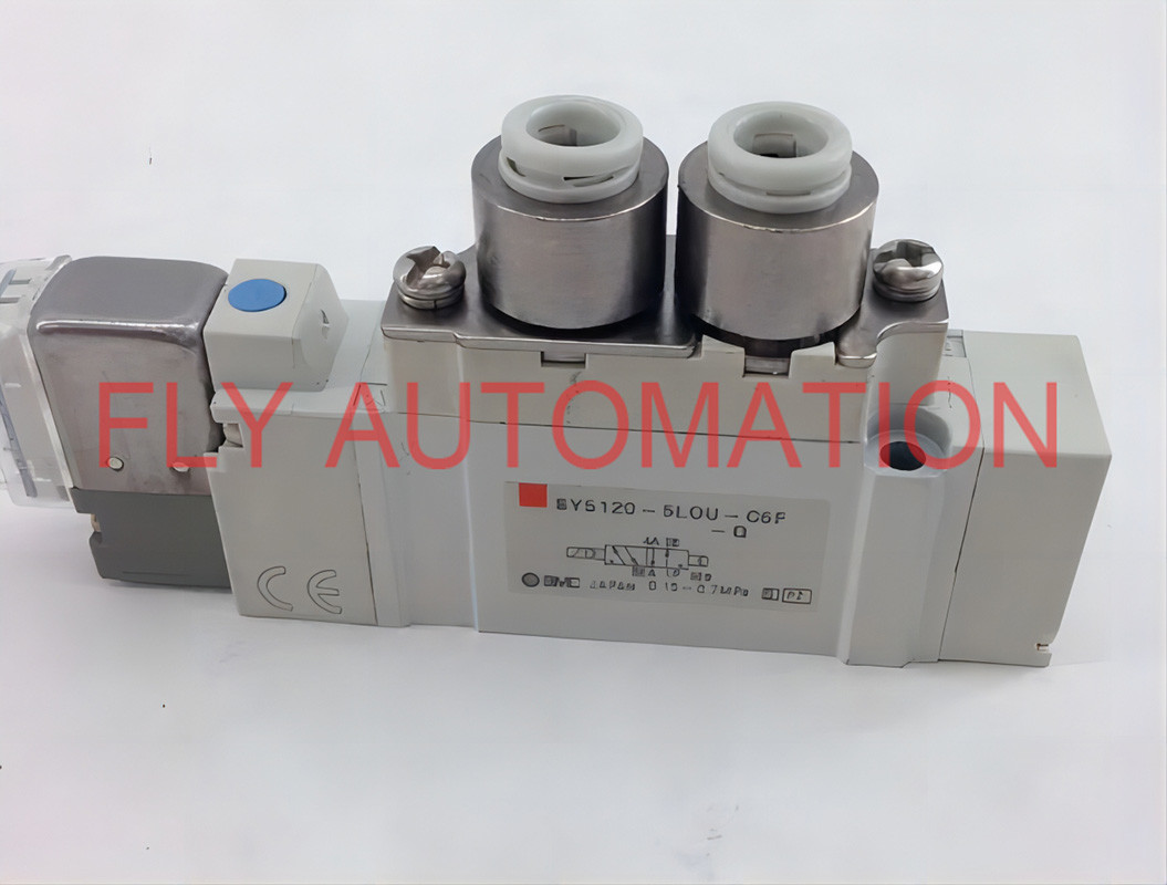 SY5120-5LOU-C6F-Q Air Solenoid Valve 2-Position Single Pilot 24 VDC SY5000 Series