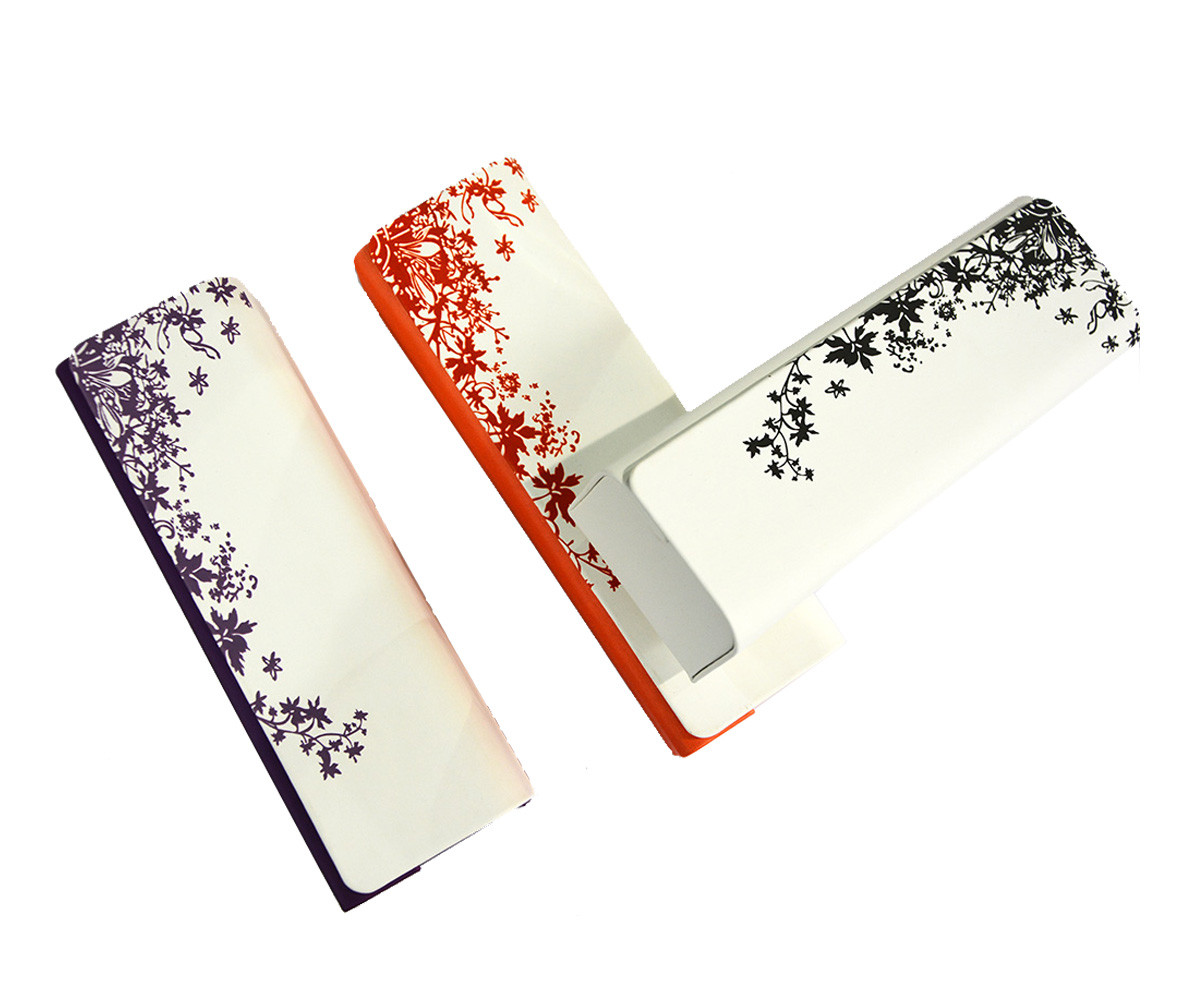 Printing Leaves Pattern Optical Glasses Case Rectangular Magnetic Enclosure