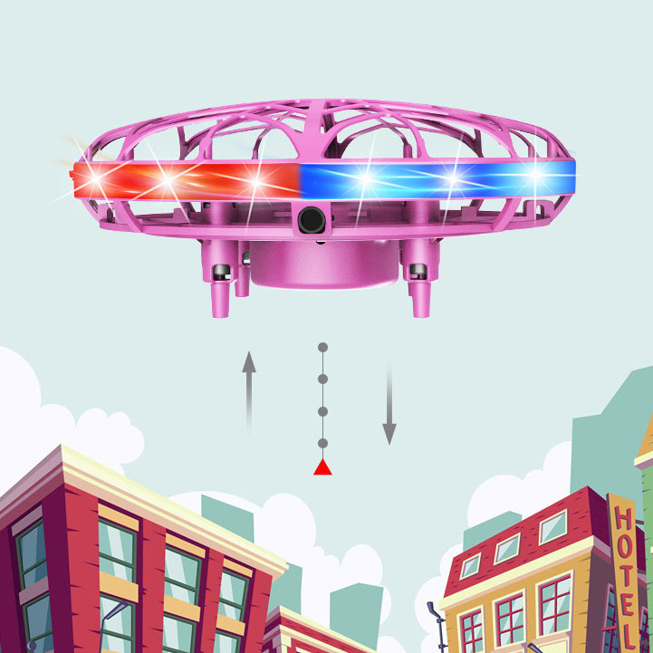 PVC Colorful UFO Gesture Intelligent Sensing Aircraft Spinning Gyroscope Children's Magical Flying Ball