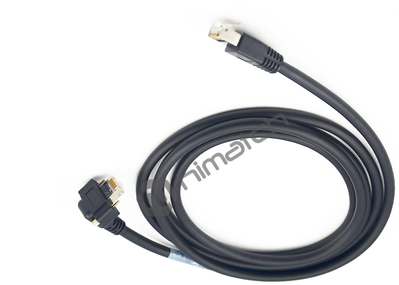 Cat5e Gigabit Ethernet RJ45 to RJ45 Angle Down Cable with Good Performance for Machine Vision System