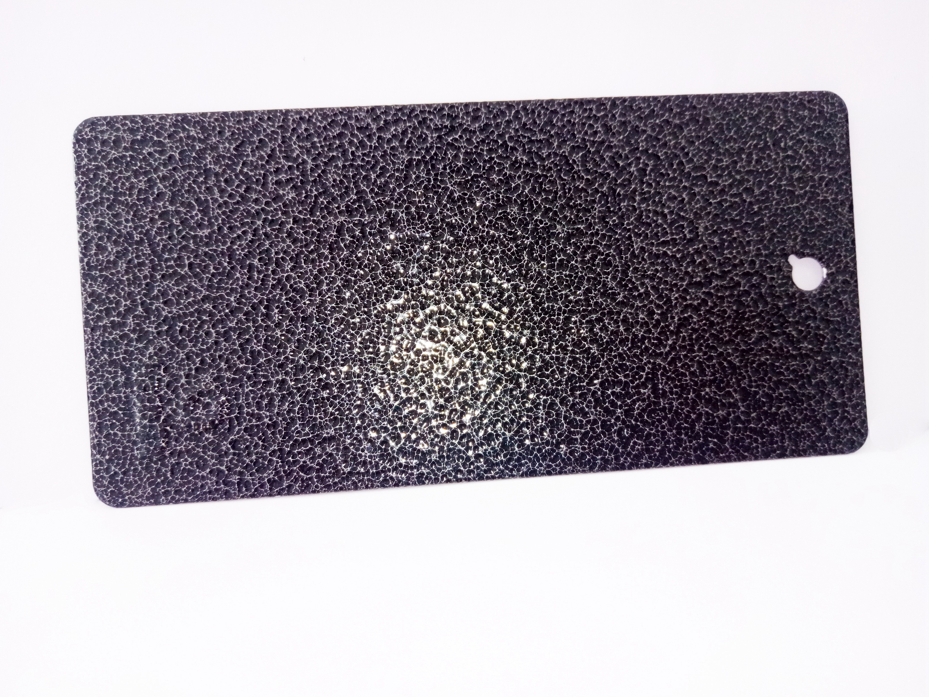 Electrostatic Epoxy Polyester Powder Coating Black Base Silver Pattern
