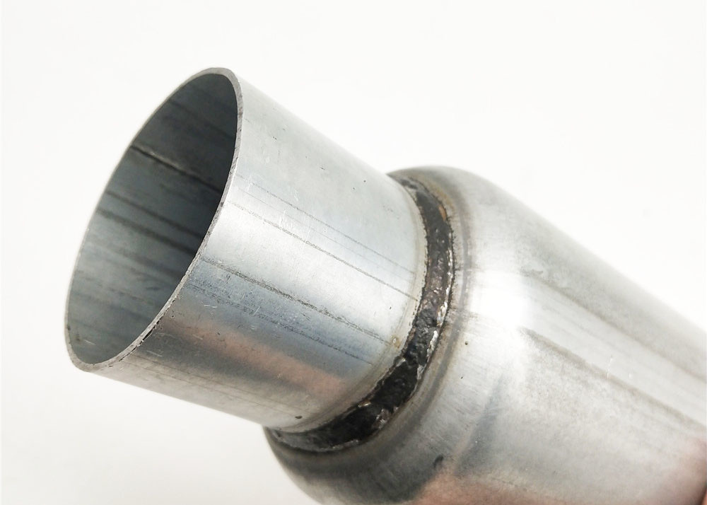 Aluminized Bottle Style 2.25 Inlet 2.25 Outlet Car Exhaust Resonator 300mm Length