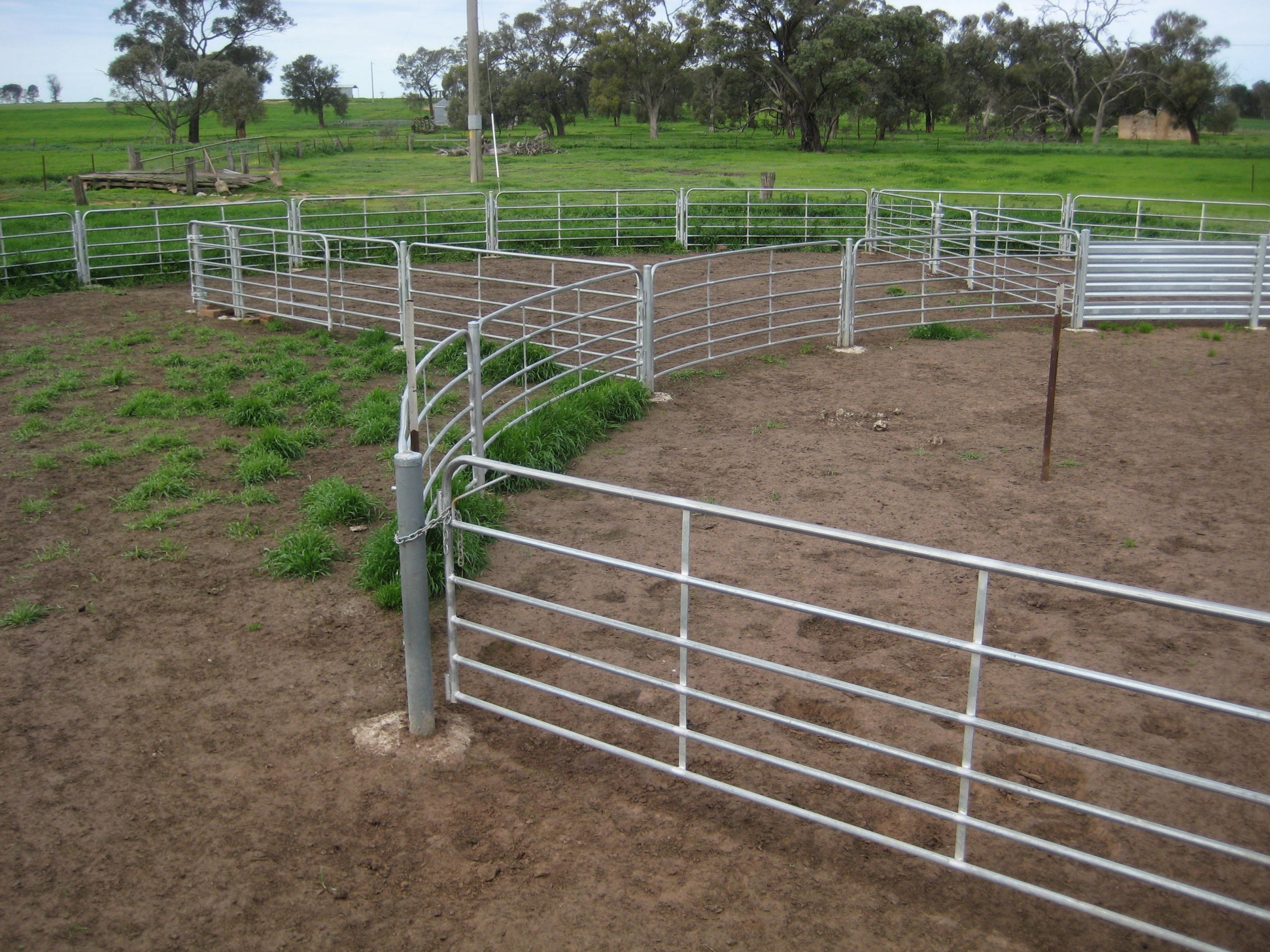 Cattle 1.12m Height Weld Mesh Sheep Panels Silver Spray Paint