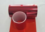 Red Color PET Film For Industry / Daily Rigid Hardness ROHS Standard