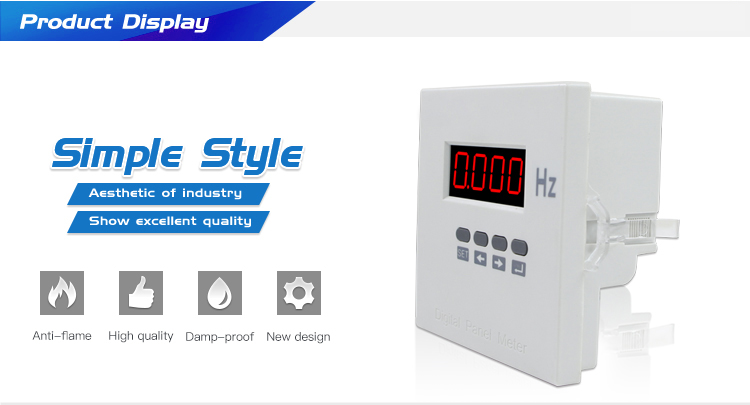 J model 96*96 cheap Frequency Hz meter 45-65hz