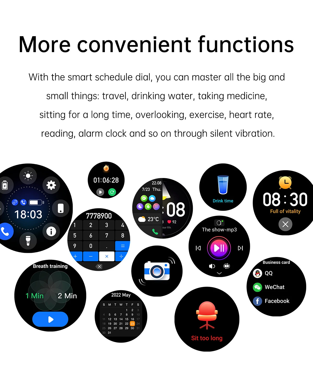 Ul Menus Colorful Gps Enabled Smart Watch Pulse Oximeter AMOLED 360x360 HD Screen