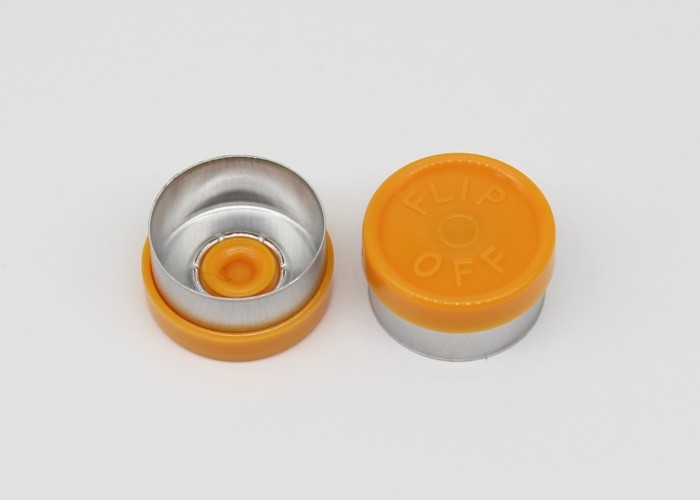 Wholesale 13mm Orange Pharmaceutical Aluminum Plastic Combination Cap