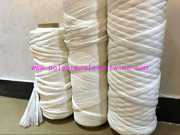 Acid Proof 100% Virgin Material PP Fibrillated Yarn , Flame Retardant Fillers
