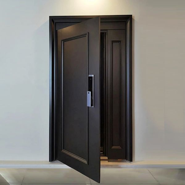 Custom Color Steel Security Door Polymer Type Safe Build Main Home Exterior Entry Door