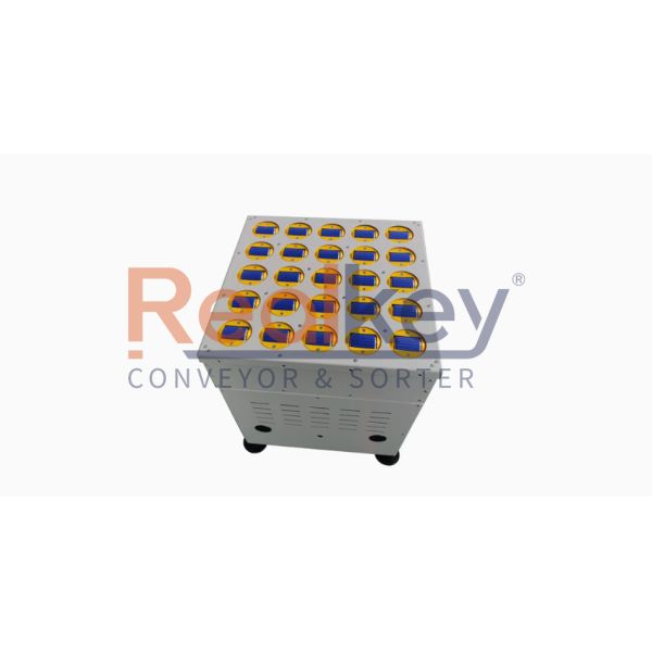 Close-up of Disk Balance Wheel Electric Rotary Sorter components