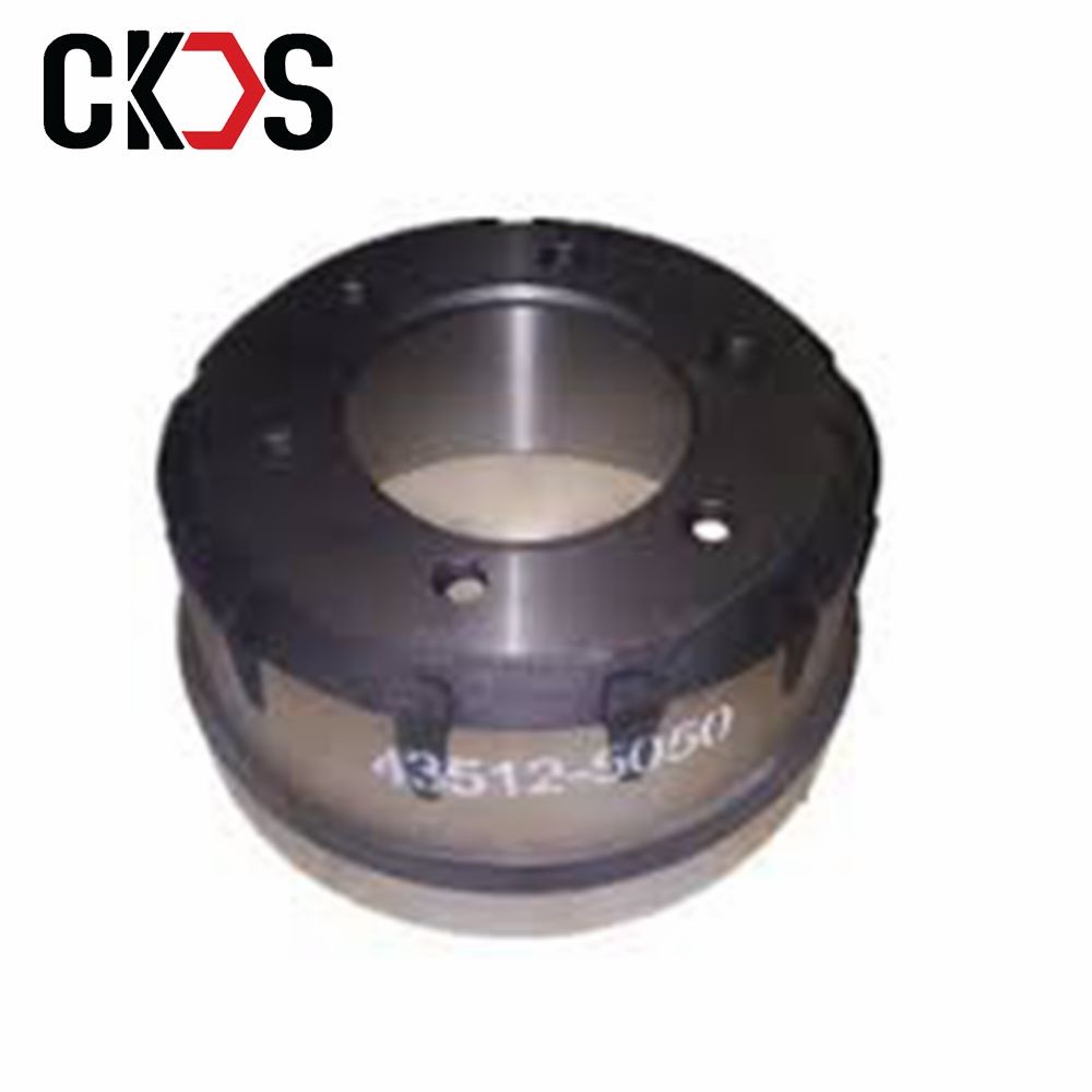 Chinese Factory Diesel Hino Truck Spare Parts Brake Drum 43512-5050 Japanese Truck Air Brake Parts