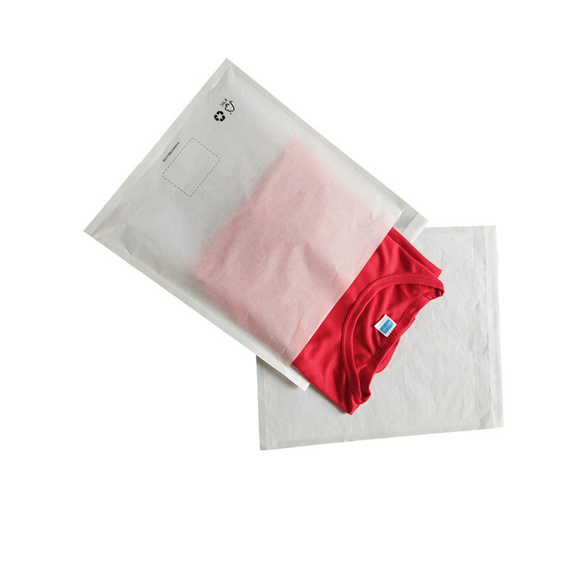 Recyclable Self Adhesive Wax Mailing Glassine Bags Eco Friendly 40g