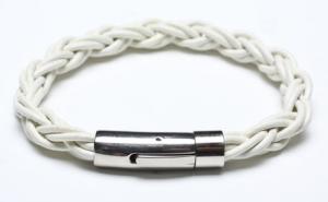 Quality Leather Bracelet, Stainless Steel Clasp for sale