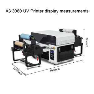 Cloths Printer andemes 6 Colors A3 Size UV led uv flatbed printer roll to roll