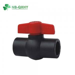 Quality US 2/Piece Samples Socket Joint PE Pipe Fitting Water Valve Plastic HDPE Ball Valve for sale