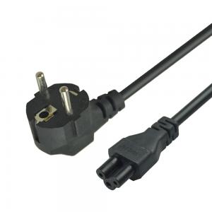 China Home Appliance EU Power Cord 3 Pin Computer Power Cable 1mtr-2mtr on sale