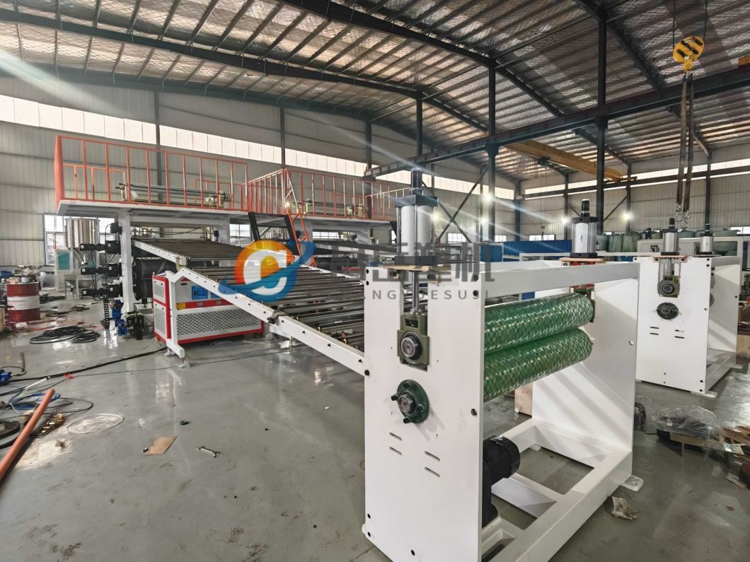 Plastic PVC Artificial Marble Sheet Extrusion Machine / UV Board Production Line