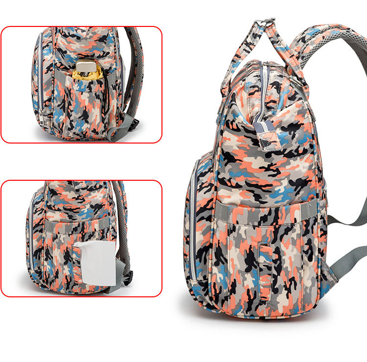 Fashion Mommy Bags Waterproof Oxford Women Backpacks Large Capacity Diaper Bag With Stroller Strap For Baby Care