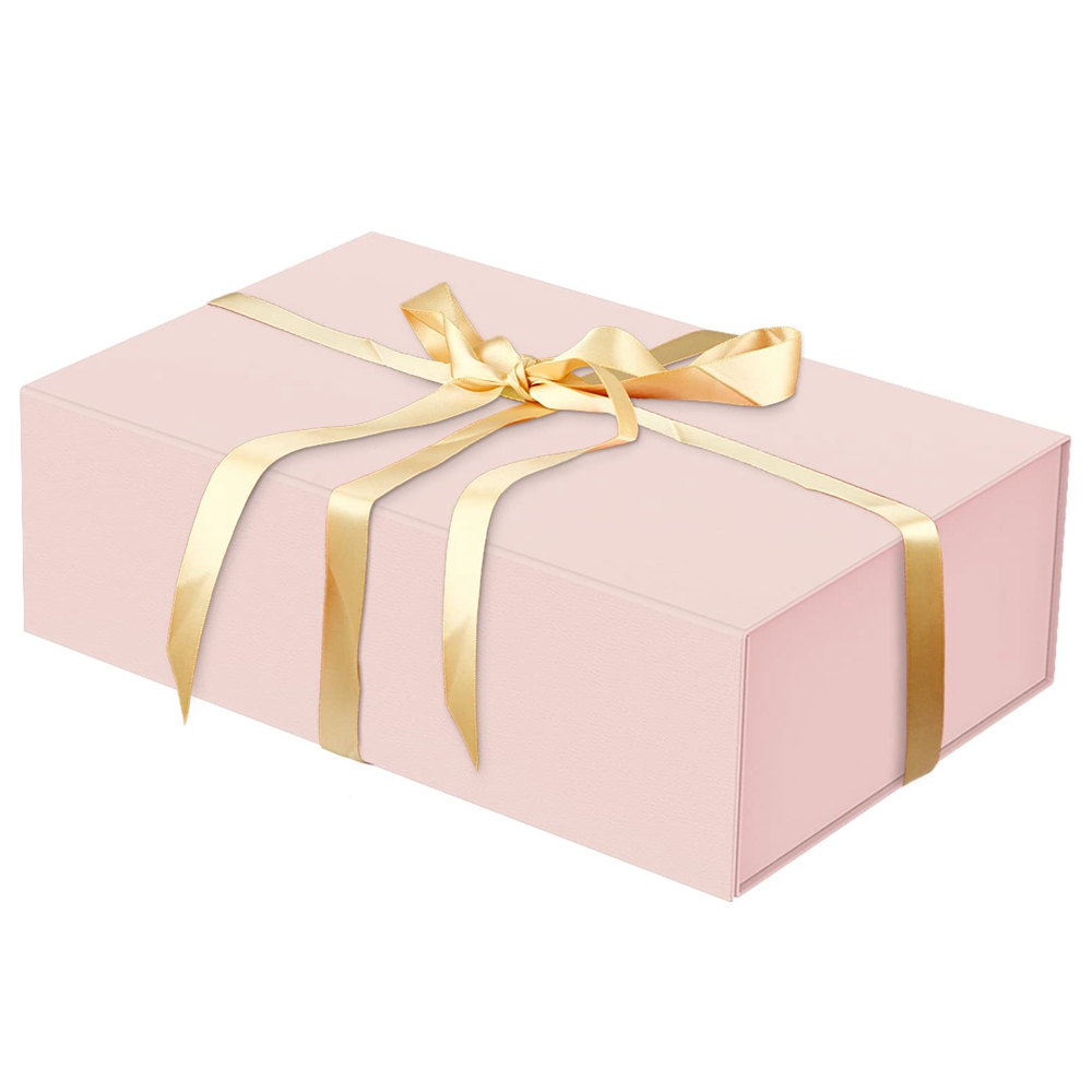Gift Packaging Paper Box With Magnetic Lid Custom Print Folding Thick Magnetic Flip Close