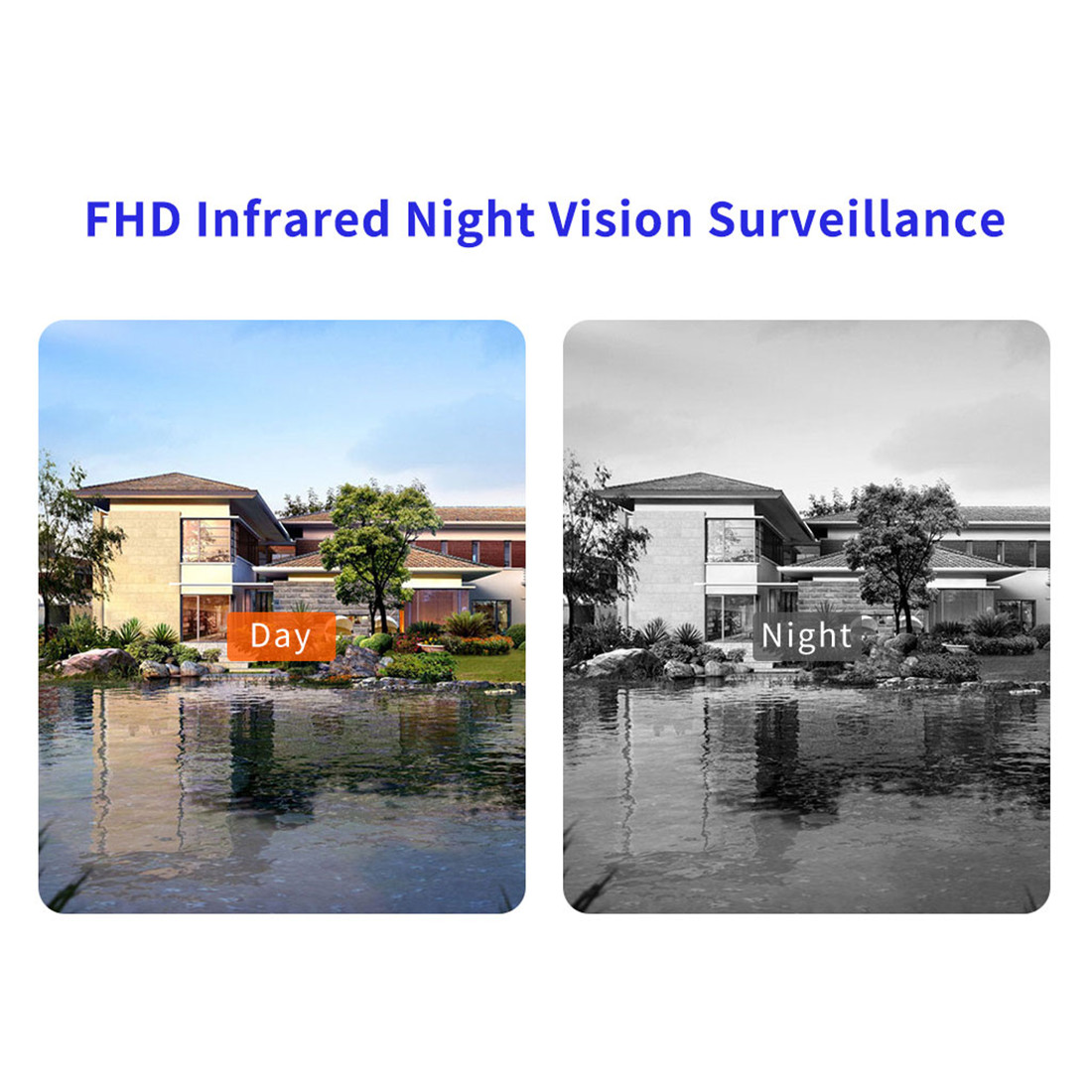 SDW-2 Wi-Fi Waterproof Battery Solar Outdoor Multiple Detection Home Security Moniroring System Wireless Camera