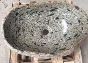 Quality Multi Color Stone Sink Bowl / Granite Bathroom Sinks Irregular Shape With Polishing Inside Face for sale