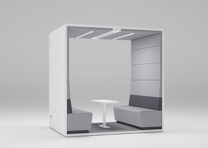 Acoustic Soft Pack office pods Small single pods with L size 4 person meeting pods included sofa color optionalcloth