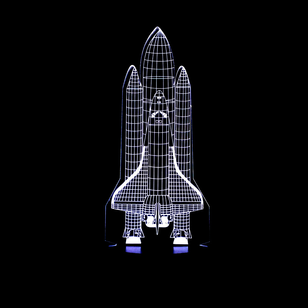 basketball Rocket 3D table lamp night light child creative gift LED visual light