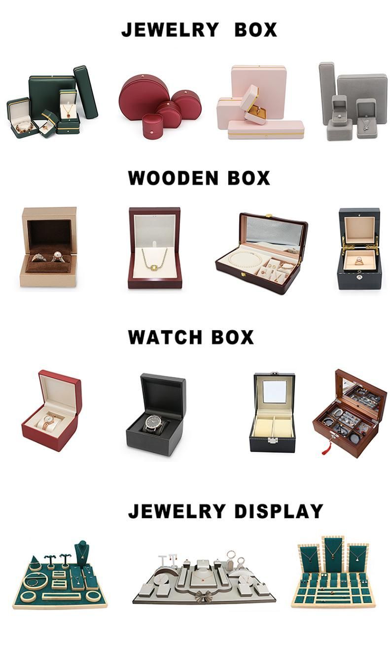 China Wholesale 100% Recyclable Paper Packaging Drawer Box, PU Leather Jewelry Clamshell Box with LED Light for Ring/Earring/Bracelet, Free Samples Available