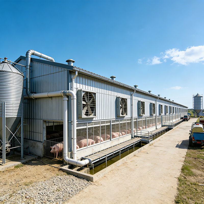 Steel frame barn interior structure