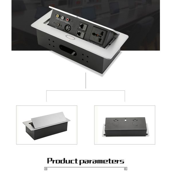 Customize Desktop Pop Conference Table Socket Telephone Audio Terminal Box