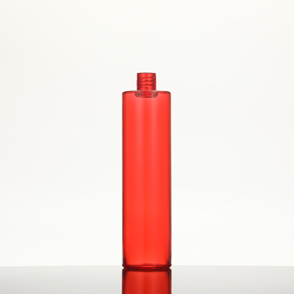 UV Electroplated PMMA Lotion Bottles Customizable Collar White with Clear Cap