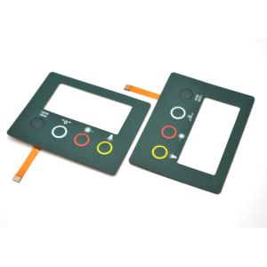 Four Embossed Button FPC Membrane Switch Keypad With Clear Display Window