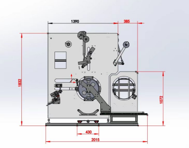 PET Packaging Belt Production Line Automatic Packing Tape Winding Machine 1.8KW