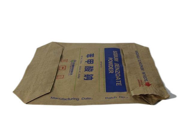 25kg 50Kg Pasted Valve Sodium Benzoate Powder Packaging Bag Multiwall