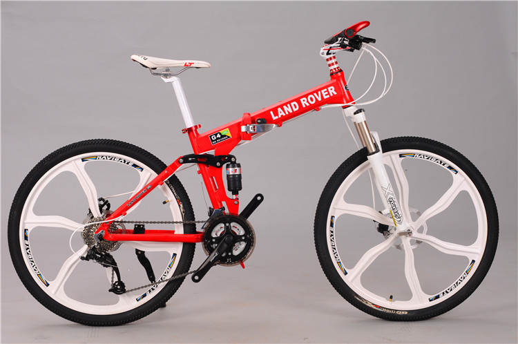 High quality OEM logo Shimano hidraulic disc brake 24 speed aluminium alloy folding travel mountain bicycle
